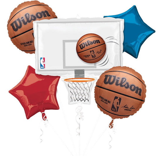 NBA Wilson Basketball Foil Balloon Bouquet