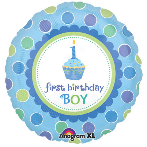 First Birthday Cupcake & Polka Dots