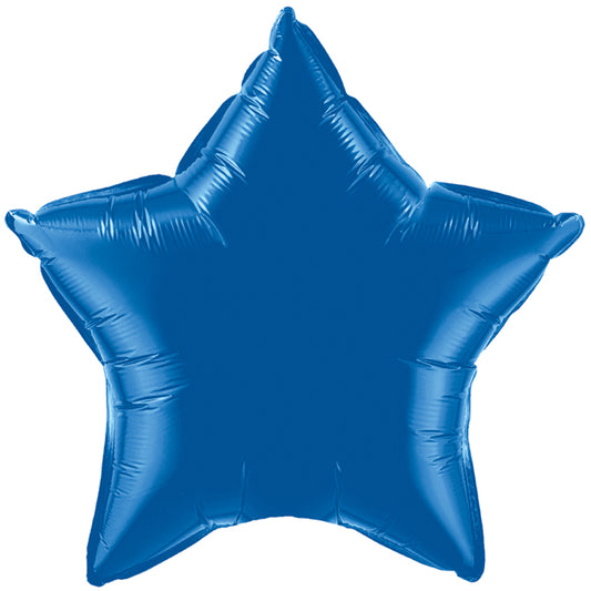 17" Dark Blue Foil Star Balloon