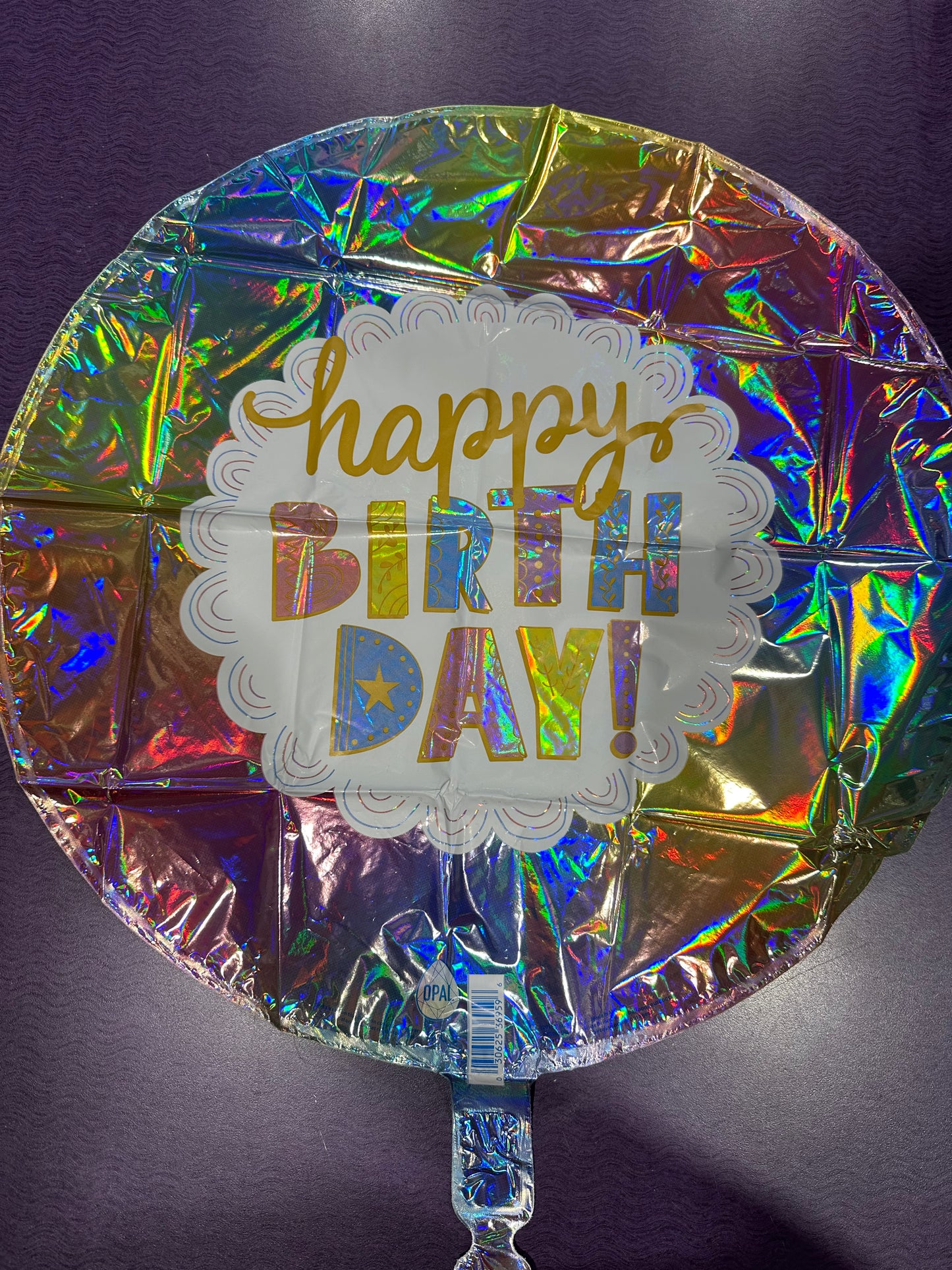 Happy Birthday - Opal Rainbow * Holographic