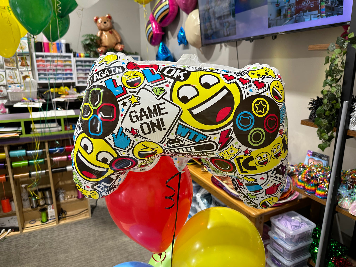 Crazy Video Game Controller - Foil Balloon