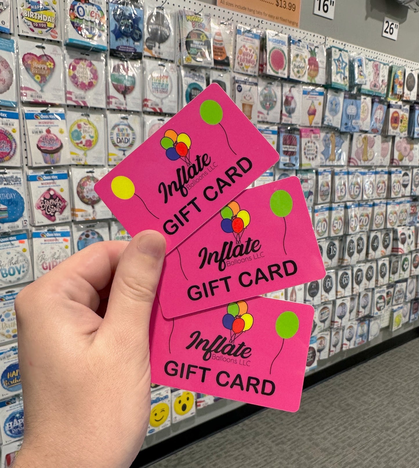 Inflate Balloons Gift Card