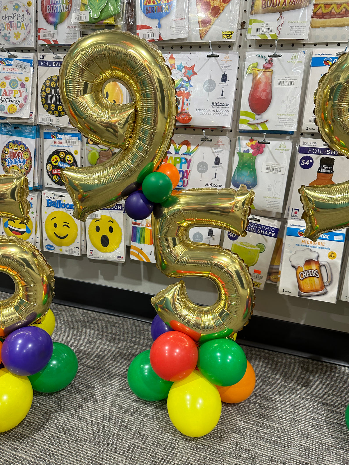 Table Topper Number Table Topper - Double numbers or letters – Inflate Balloons