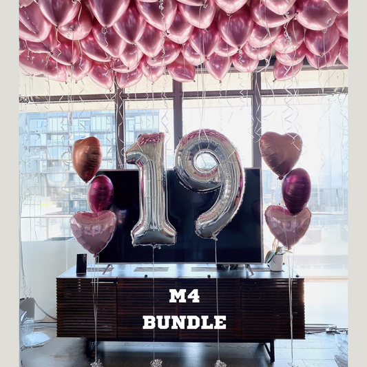 M4 - Numbers + Loose Balloons + Solid Foils