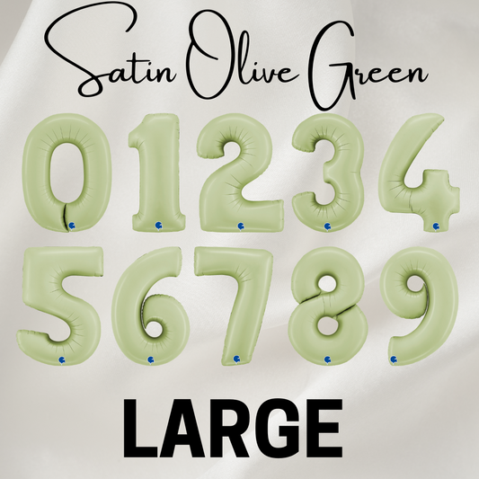 Large Olive Green Numbers