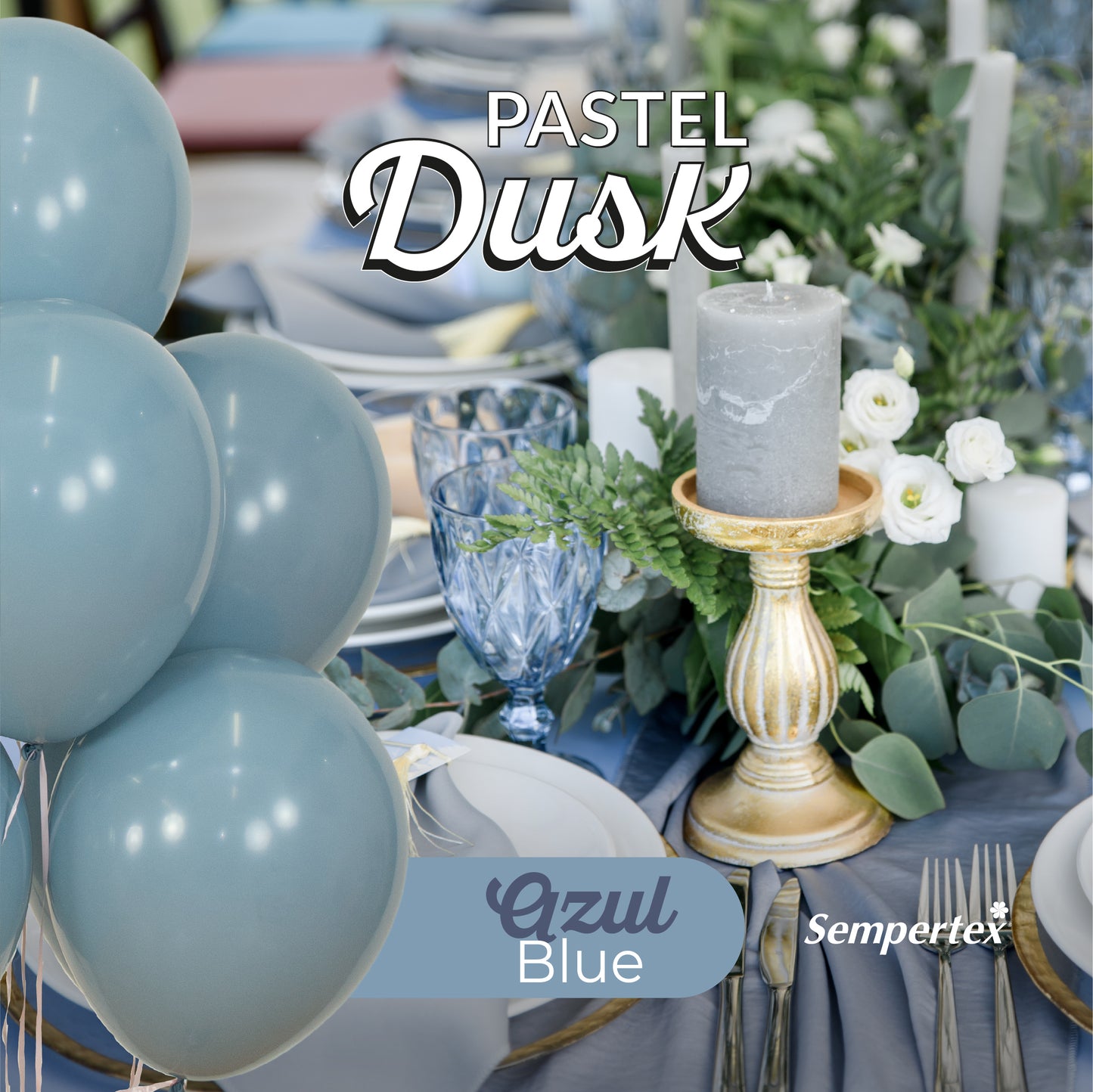 Latex - Pastel Dusk Blue