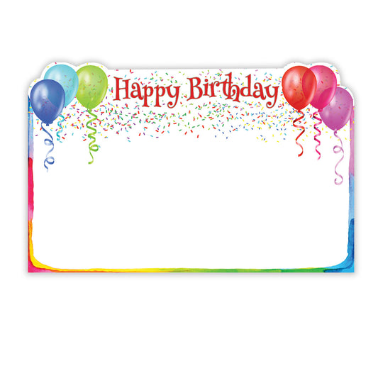 Happy Birthday Balloons - Enclosure Card