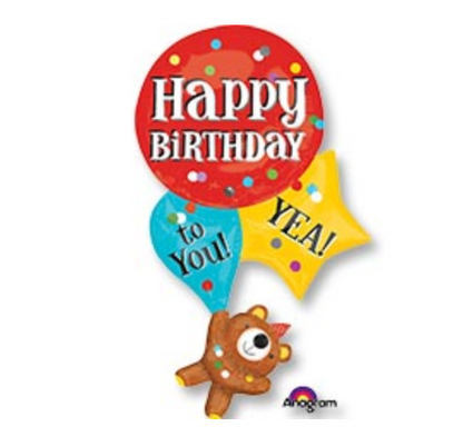 Happy Birthday Bear - SuperShape
