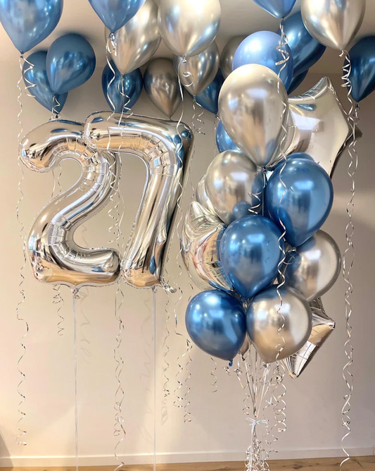 Birthday Bundle #1 - Numbers + Bouquet + Loose Balloons
