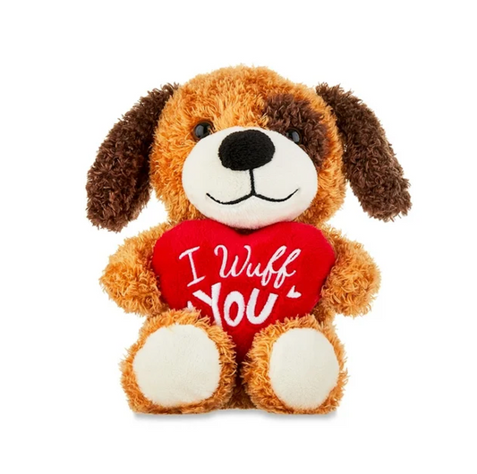 Brown Puppy I Wuff You - Valentine’s Plush