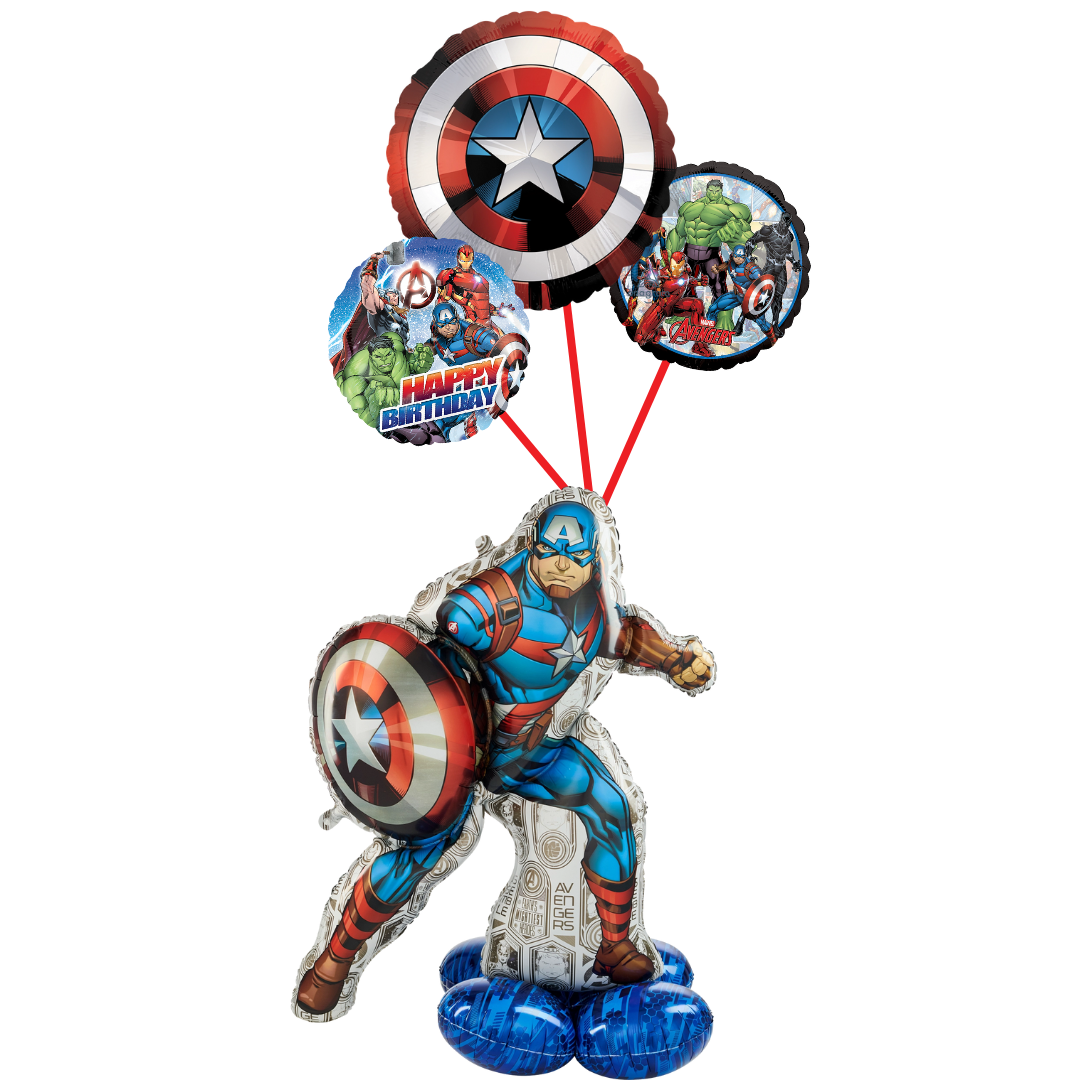 Captain America Airloonz + Birthday Trio Bundle