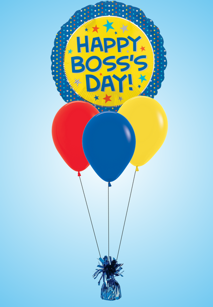 Boss's Day Yellow & Blue - Bouquet