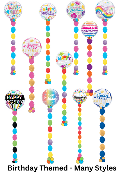 Birthday Bubble w/ bead chain