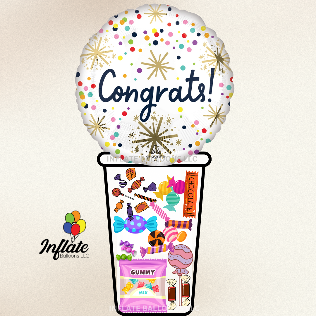 Congrats Candy Cup – Inflate Balloons