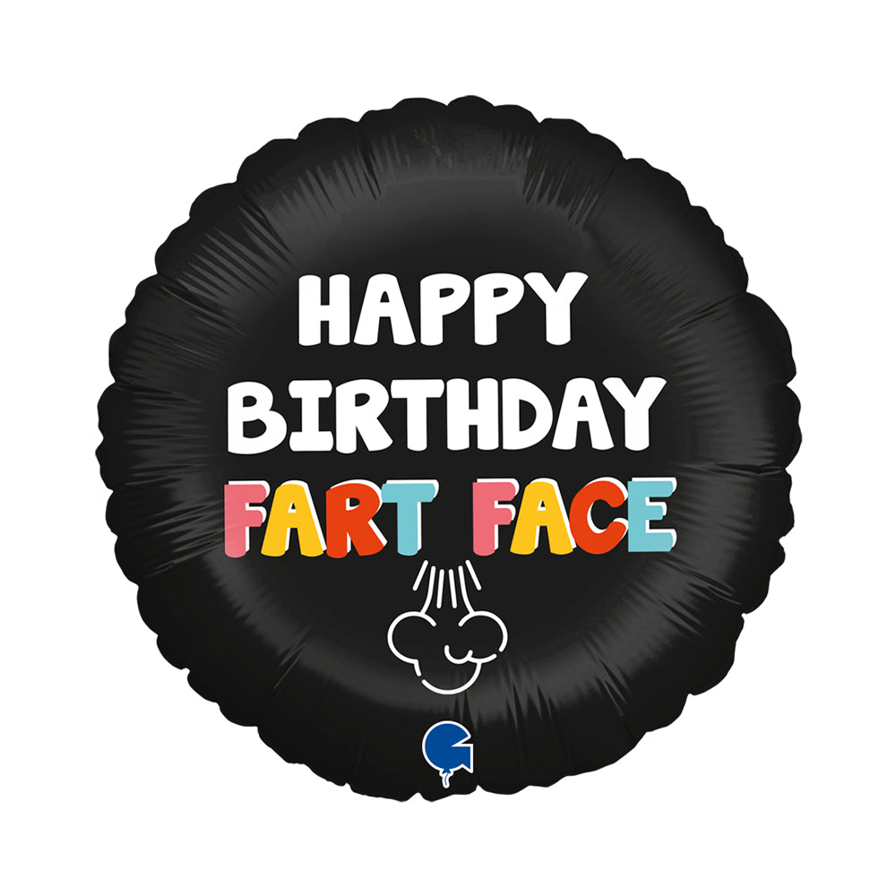 Happy Birthday Fart Face - Foil Balloon