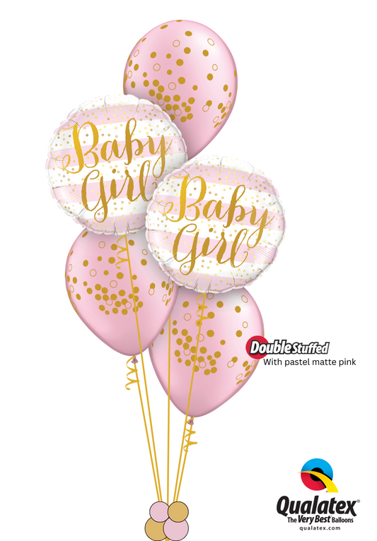 Baby Girl Pink Stripes - Bouquet