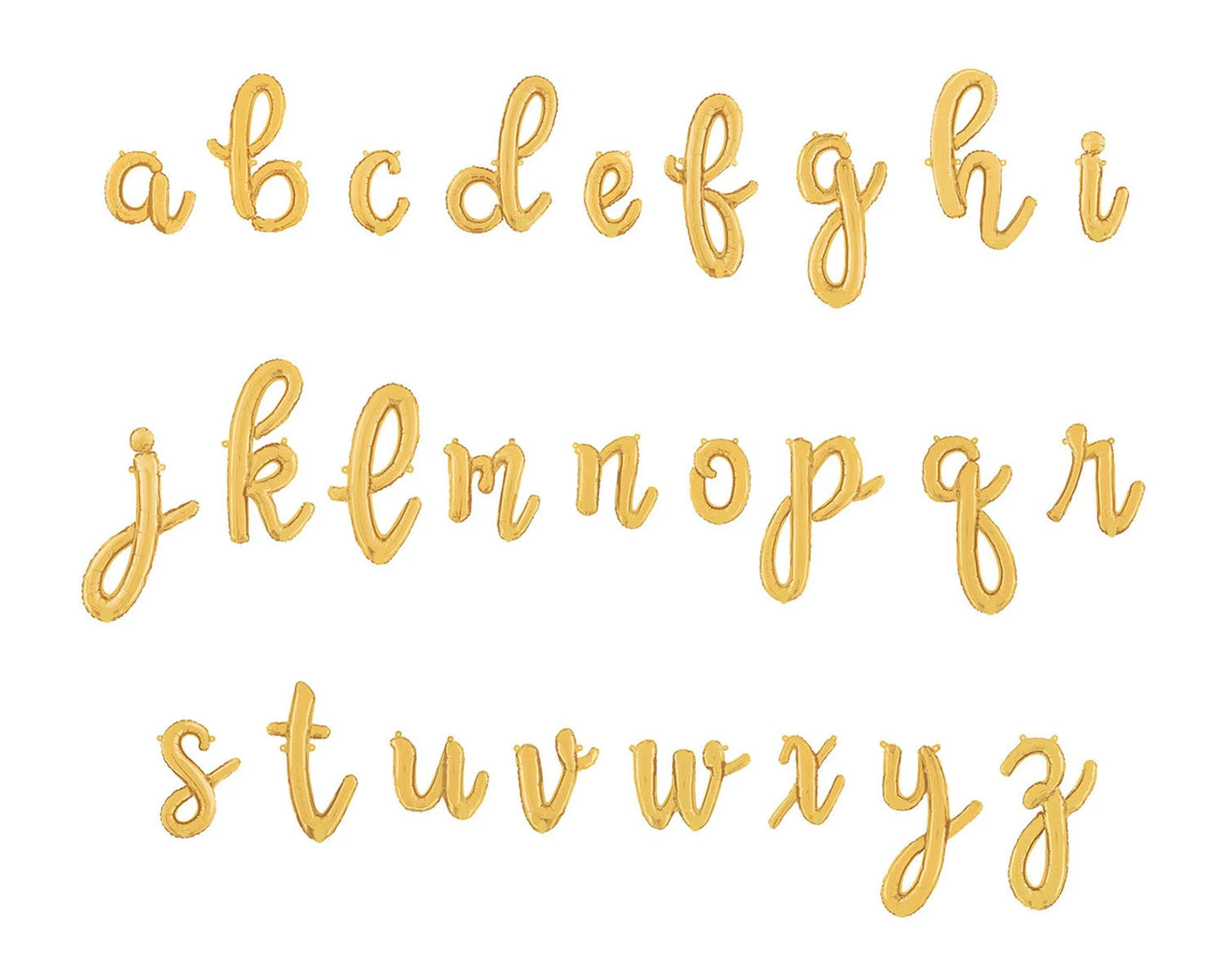 Air-Filled - Gold Script Letter