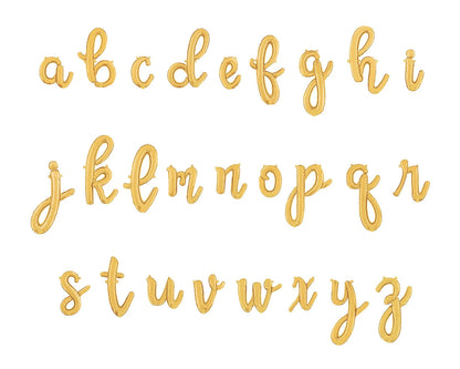 Air-Filled - Gold Script Letter