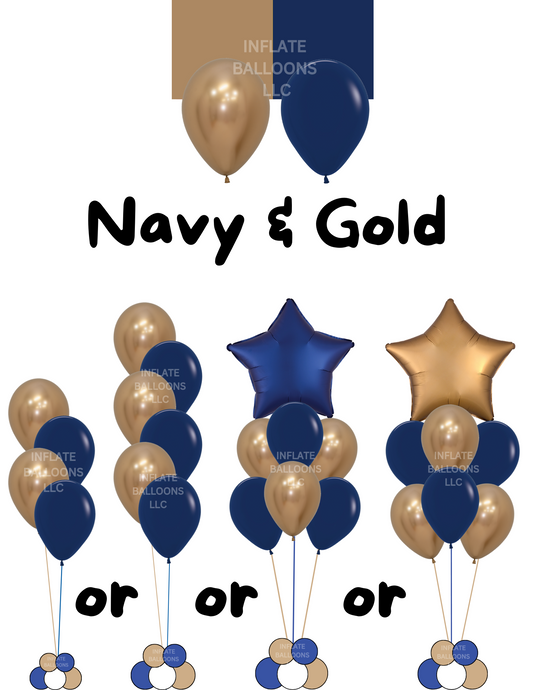 Navy & Gold - Bunch