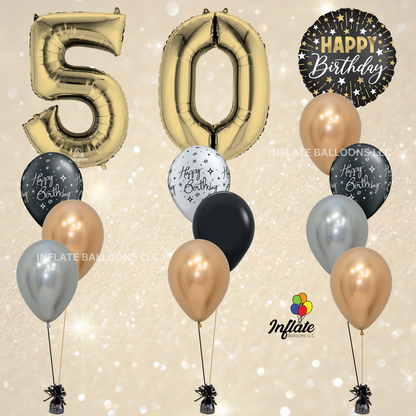 Elegant Gold Numbers & Birthday Bundles