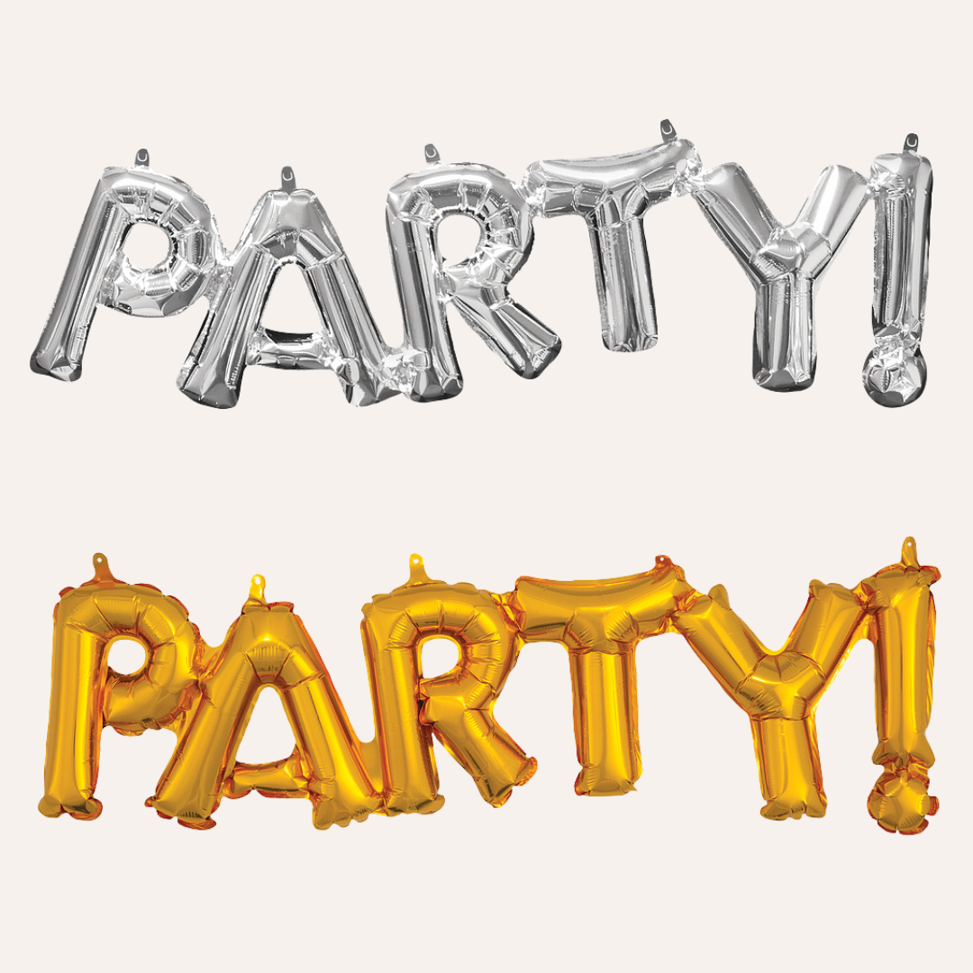 Party - Air-Filled Balloon Banner Phrase