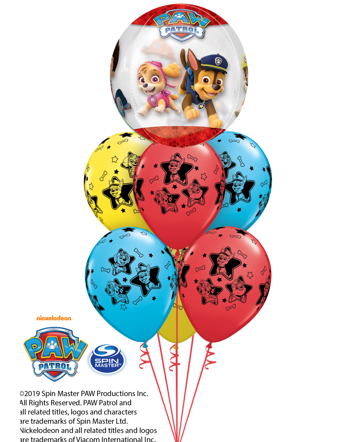 Paw Patrol Themed Balloon Bouquet Bundle