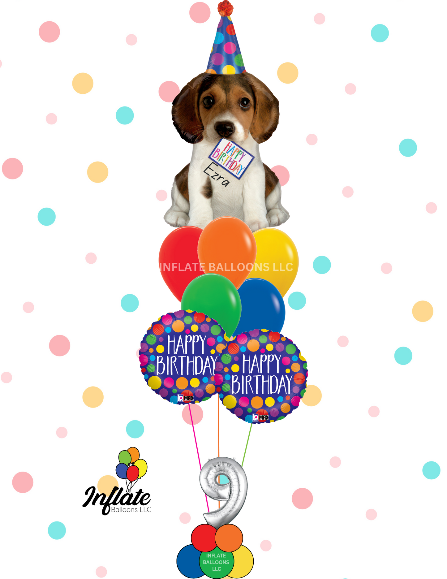 Puppy Jumbo Personalized Birthday Bouquet