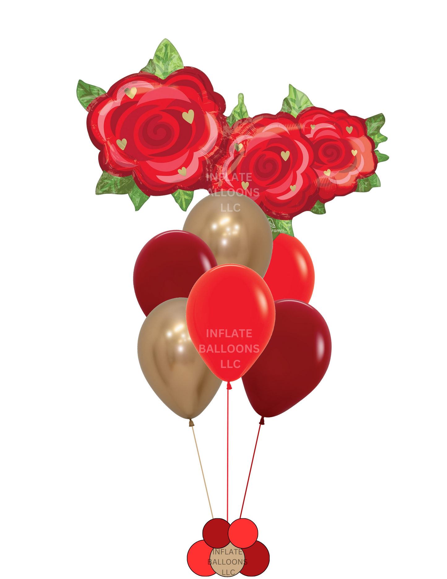 Red Rose Trio - Bouquet