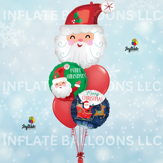 Party on, Santa! Balloon Bouquet Bundle