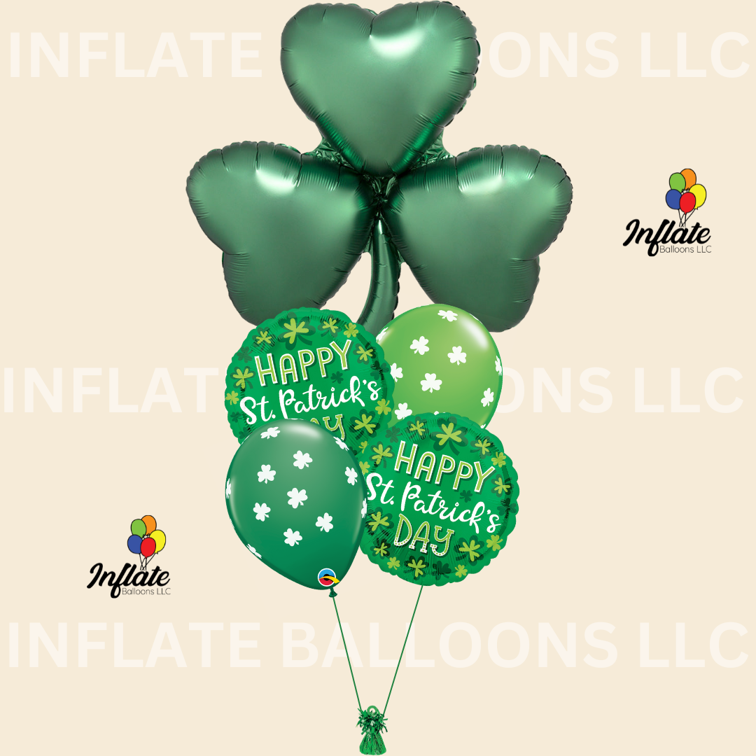 Shamrock Balloon Bouquet Bundle