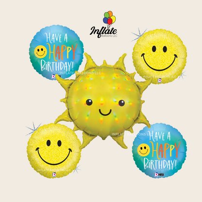 Smiles & Sunshine Balloon Bouquet Bundle