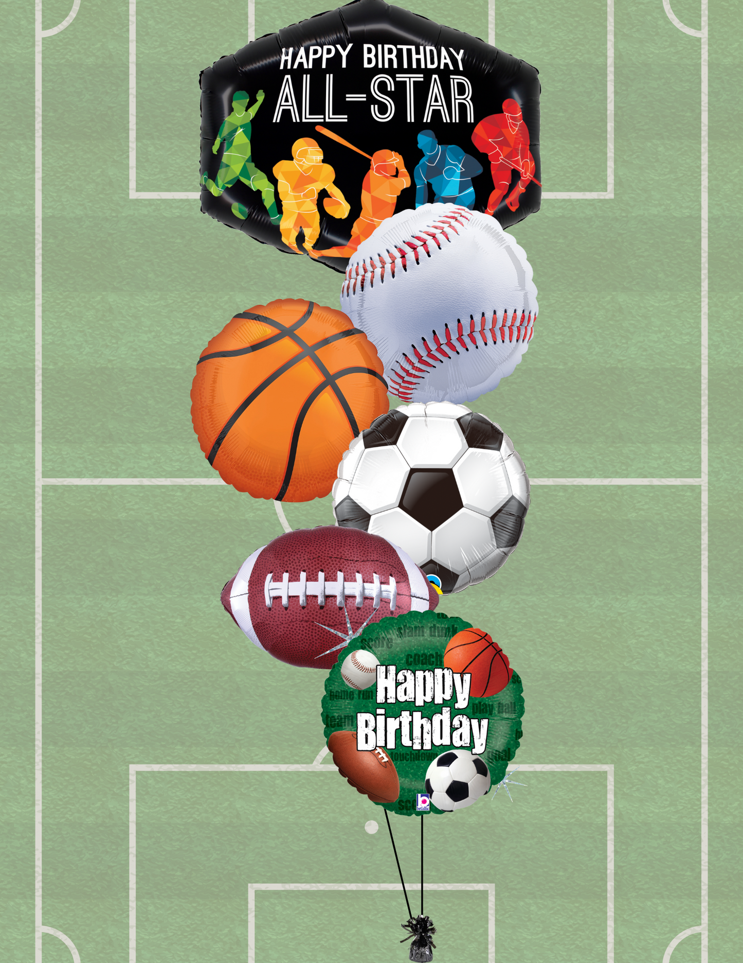 Sports Birthday Bouquet Bundle