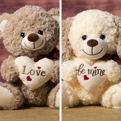 Super Soft 9" Valentine Dog or Bear - Stuffed Animal