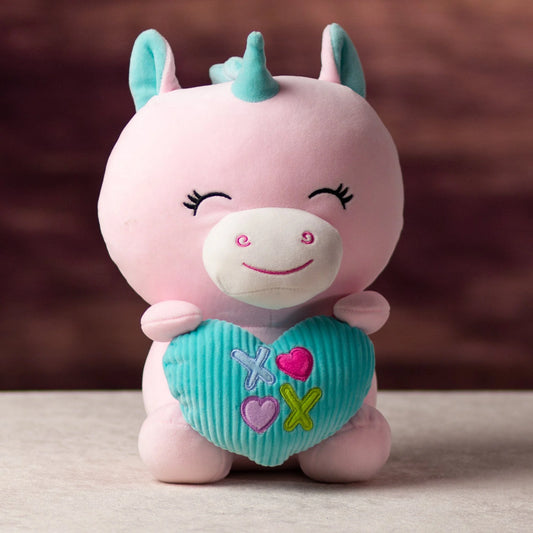 XOXO 10.5" Squishy Valentine's Unicorn - Stuffed Animal