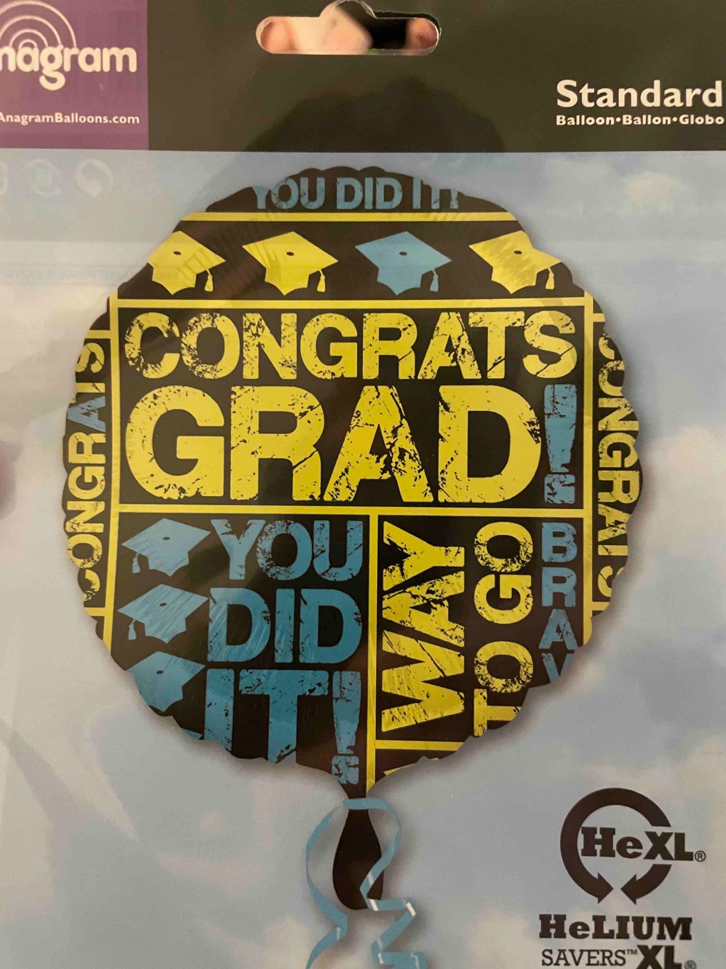 Congrats Grad - Blue/Yellow