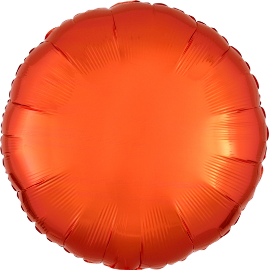 17" Orange Circle Foil