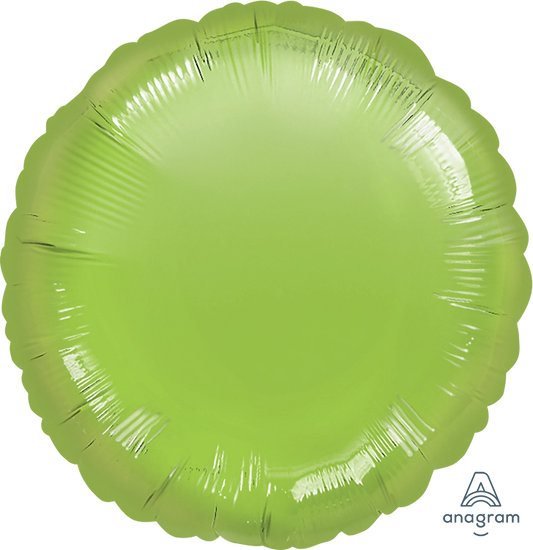 17" Lime Green Circle Foil