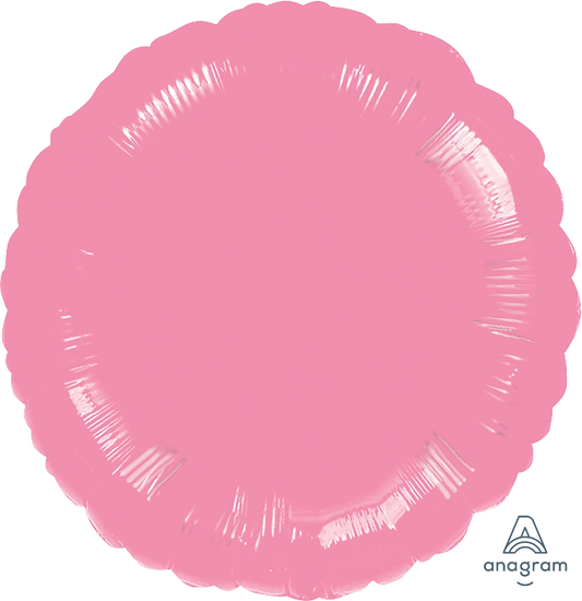 17" Metallic (Light) Pink Circle Foil