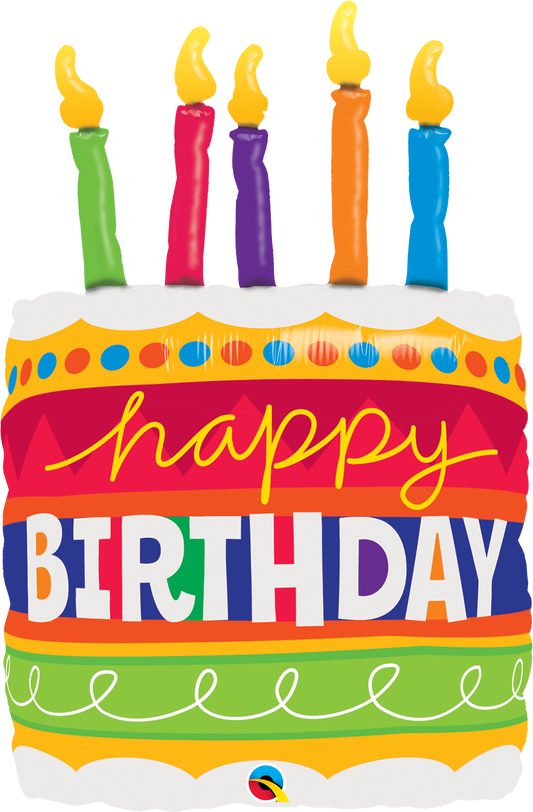 Happy Birthday Cake & Candles - SuperShape