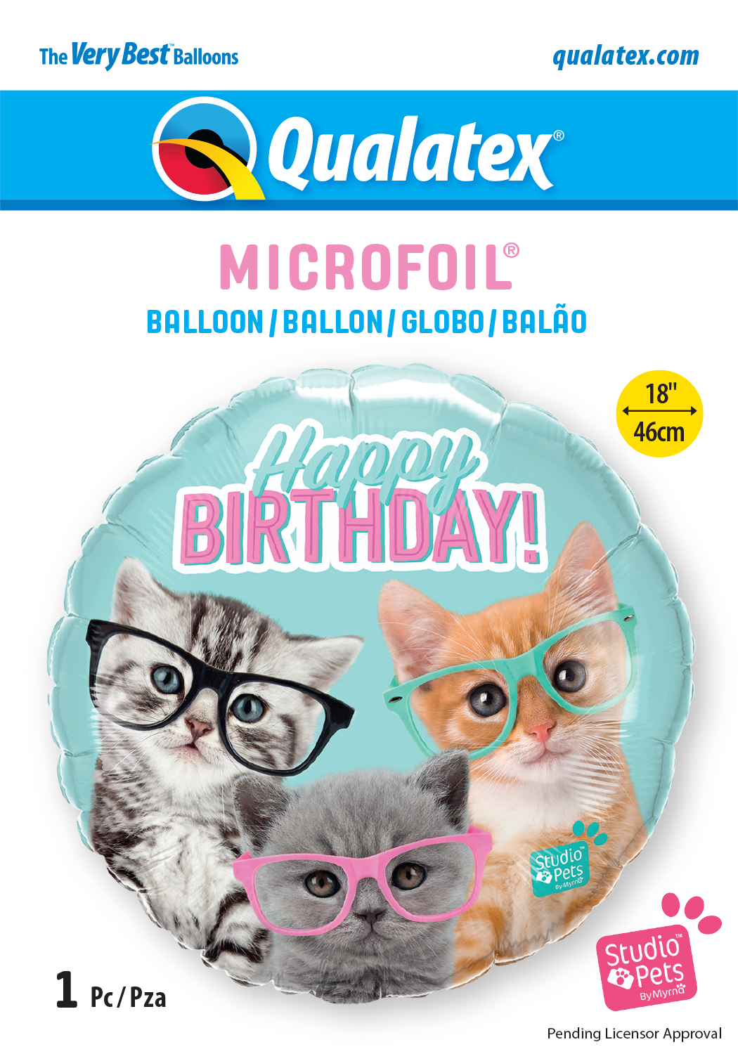 Happy Birthday - Kittens With Glasses