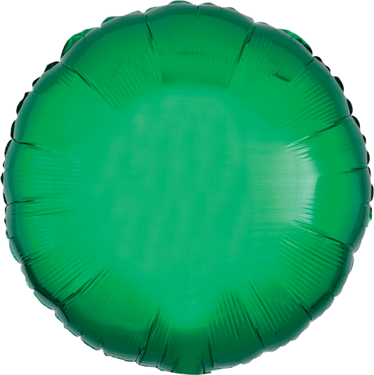 17" Metallic Green Circle Foil