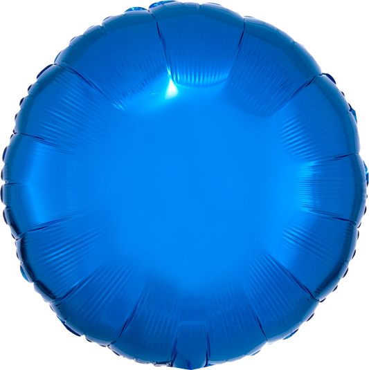 17" Metallic Blue Circle Foil