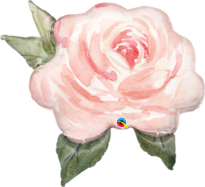 Pink Watercolor Rose - SuperShape