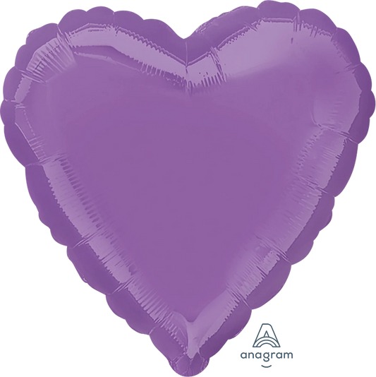 17" Lilac Heart Foil