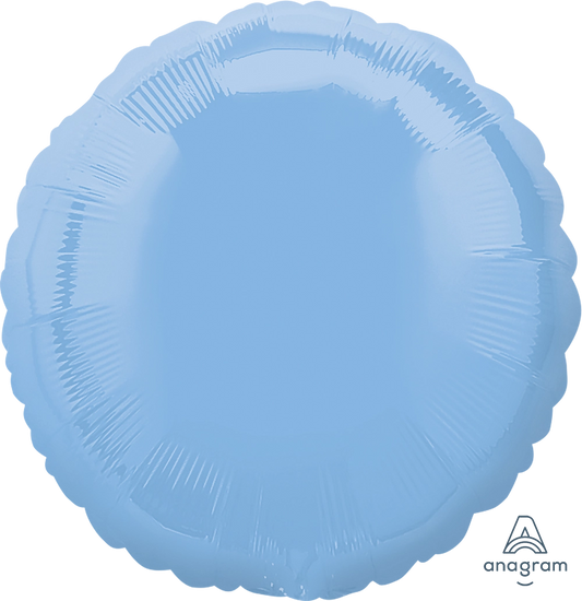 17" Light Blue Circle Foil