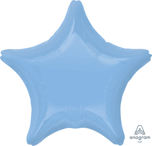 17" Pastel Blue Star Foil