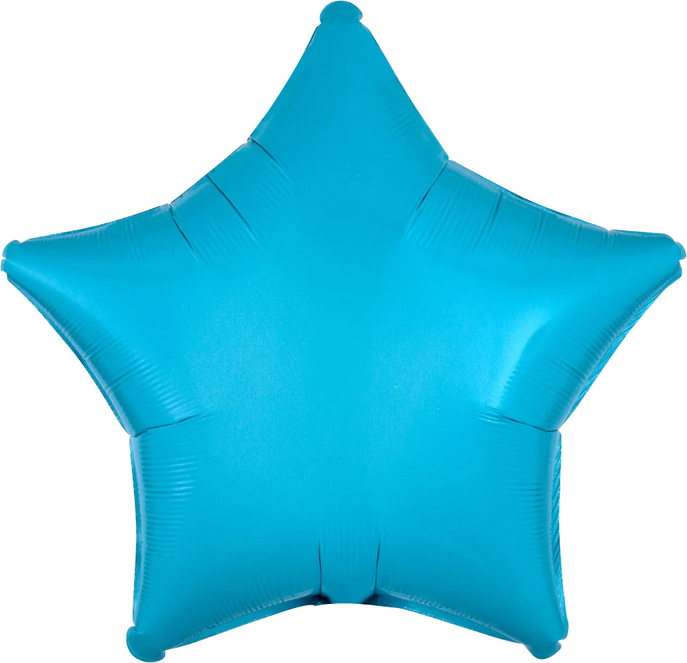 17" Caribbean Blue Star Foil