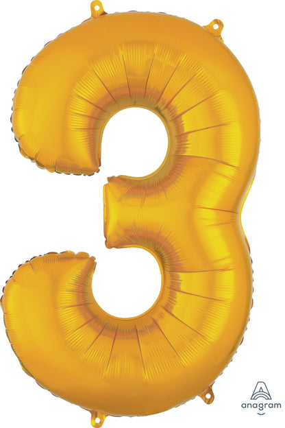 Large Traditional Gold Numbers