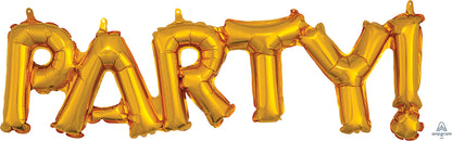 Party - Air-Filled Balloon Banner Phrase