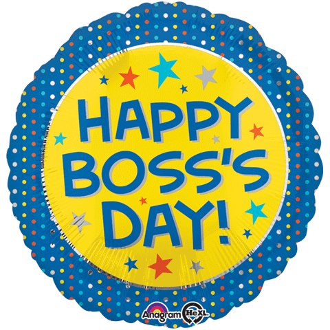 Boss's Day Yellow & Blue – Inflate Balloons